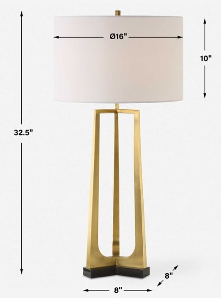 Uttermost® Crossroads Brass Table Lamp-2