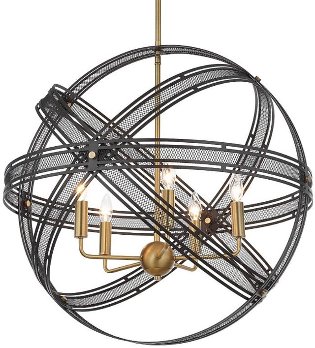 Uttermost® Spherical Dark Bronze Pendant-4