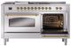 Ilve® Nostalgie II Series 60" Stainless Steel Pro Style Dual Fuel Range-4