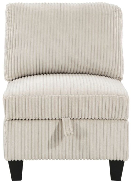 Homelegance® Walterboro Beige 89'' Sofa with Storage and Charging Ports-4