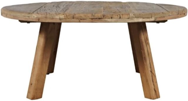 Jofran Inc. Reclamation Brown Round Coffee Table-0