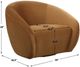 Uttermost® DeSoto Hazlenut Swivel Chair-2