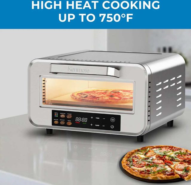 Kenmore® 17" Stainless Steel Indoor Countertop Electric Pizza Oven-4
