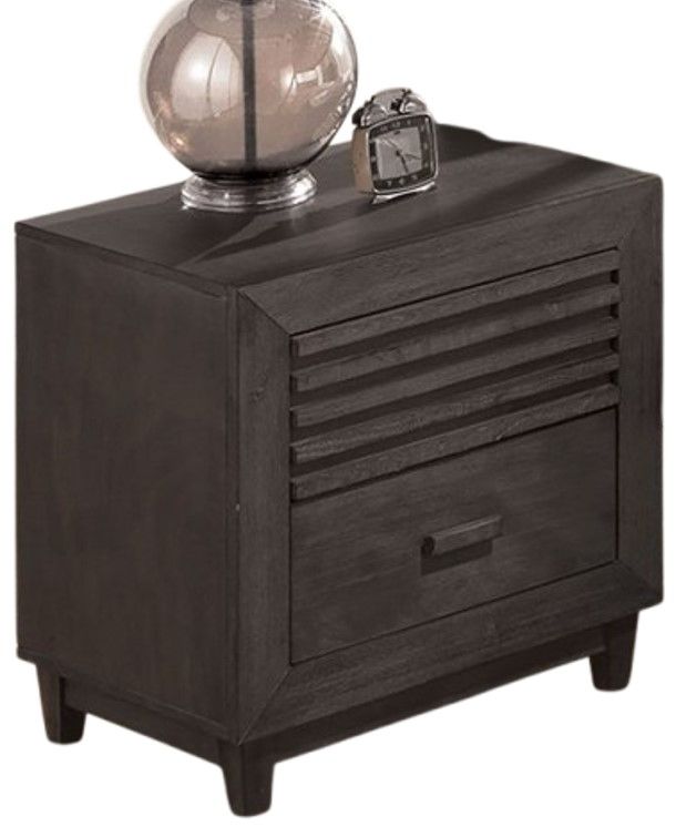 Furniture of America® Griffin Charcoal Brown Nightstand-0