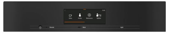 Miele VitroLine Series 24" Black/Stainless Steel Built-In Plumbed Coffee Machine-1