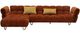 VIG Furniture Divani Casa Jacinda 2-Piece Burnt Orange Left-Arm Facing Sofa Sectional and Chaise with Pillows-0