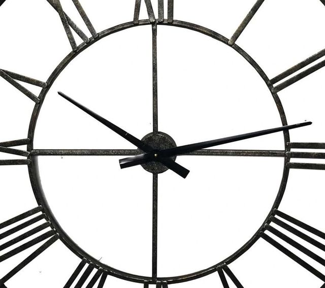 Signature Design by Ashley® Paquita Antique Silver Wall Clock-2