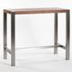 Moe's Home Collection Riva Brown Bar Table with Stainless Steel Legs-0
