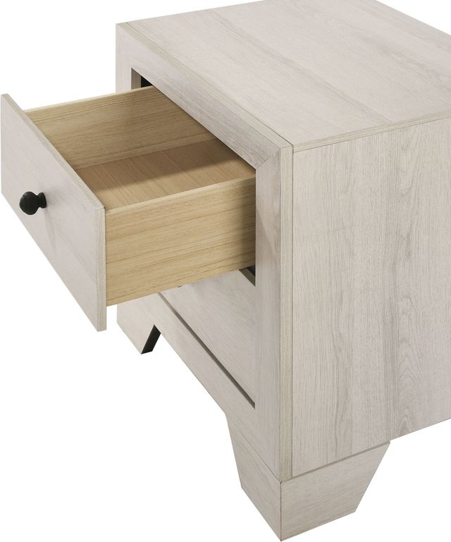 Crown Mark Atticus White Nighstand-2