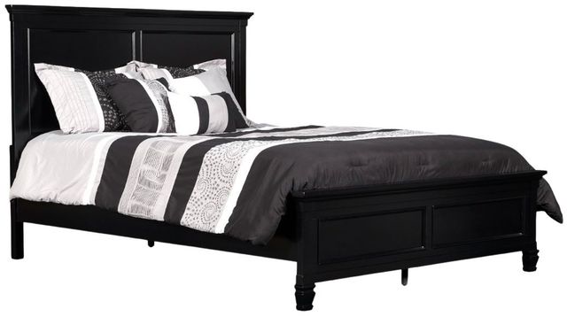 New Classic® Home Furnishings Tamarack 4-Piece Black California King Panel Bedroom Set-2