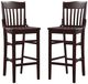Linon Jericho 2-Piece Brown Bar Stool Set-0