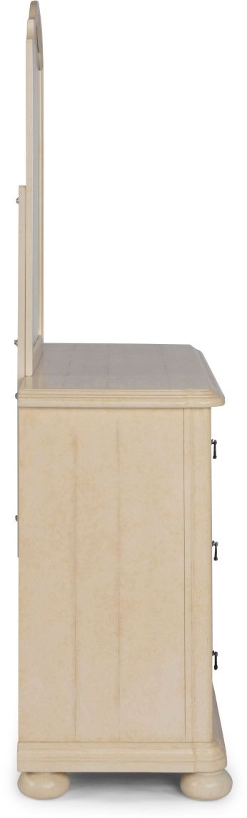 homestyles® Provence Antiqued White Dresser and Mirror-2