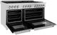 ZLINE 60" Satin Stainless Steel Pro Style Dual Fuel Range-3