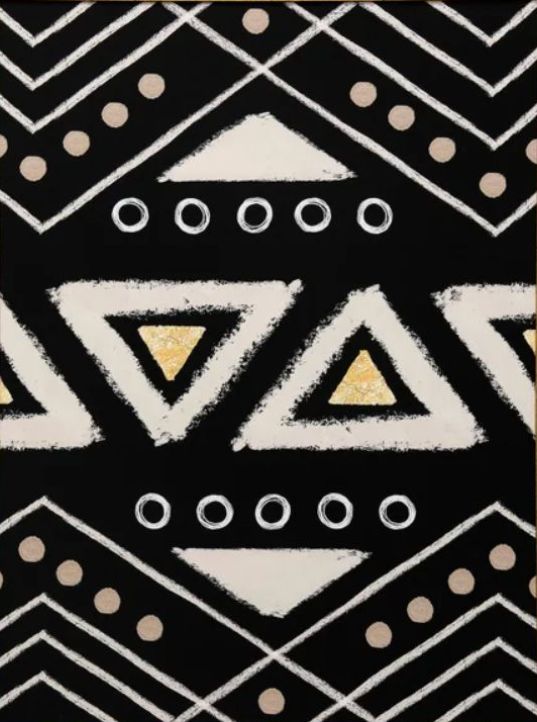 Stylecraft Motif II Black/Gold/White Wall Art-1