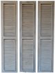 A & B Home Gray Shutter-Style Three-Panel Divider-0