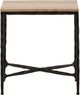 Dovetail Furniture Lewelyn Black/Natural Side Table-1