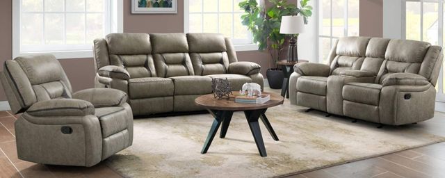 American Wholesale Furniture Ranger Beige Glider Manual Recliner-1