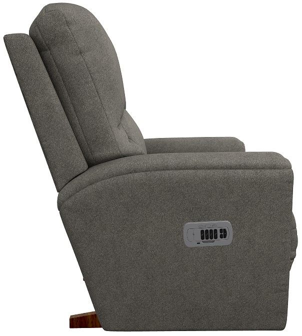 La-Z-Boy® Cassian Charcoal Power Rocking Recliner with Headrest and Lumbar-3