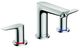 Hansgrohe Talis E Chrome Widespread Faucet 150 with Pop-Up Drain-0