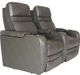 RowOne Cortés Home Entertainment Seating Gray 2-Chair Straight Row-3