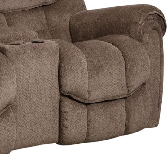 HomeStretch Del Mar Taupe Power Reclining Loveseat with Console-2