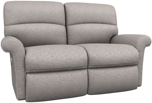 La-Z-Boy® Robin Smoke Power Reclining Loveseat with Headrest-0