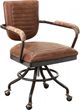 Moe's Home Collection Foster Brown Swivel Desk Chair-0
