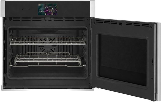 GE Profile™ 30" Stainless Steel Smart Single Electric Wall Oven with Right-Hand Side-Swing Door-1