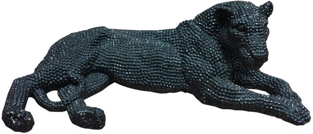 Moe's Home Collection Silver Panthera Statue-0