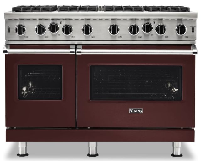 Viking® Kalamata Red 48" Freestanding Liquid Propane Range-0