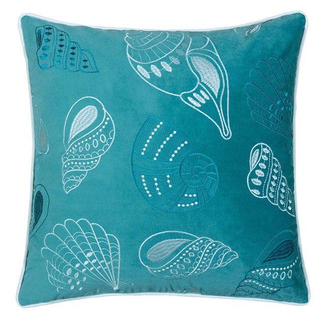 Furniture of America® Sally Teal Accent Pillow-0