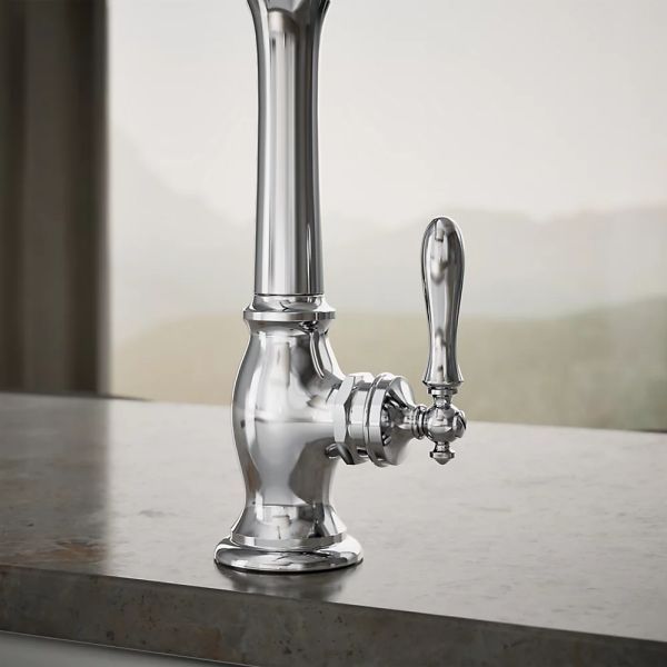 KOHLER® Artifacts® Polished Chrome Single-Handle Kitchen Sink Faucet-4
