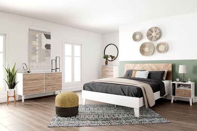 Signature Design by Ashley® Piperton 2-Piece Brown/White Full Bookcase Storage Bed Set-3
