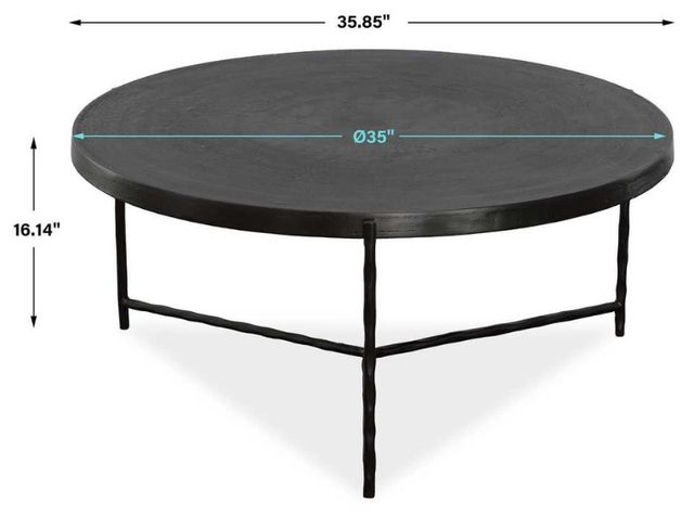 Uttermost® Trellick Black Coffee Table-2