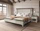 International Furniture Direct Stone White California King Panel Bed-1