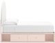 Signature Design by Ashley® Wistenpine Blush Full Upholstered Panel Bed with 4-Drawer Storage-2