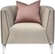 Michael Amini® Linea Metallic/Silver Mist Chair-1