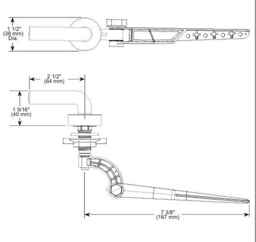 Brizo Litze® Brilliance® Luxe Steel® Universal Flush Lever-1