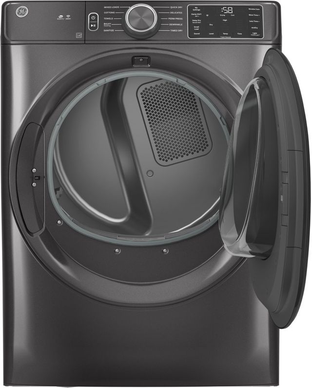 GE® 7.8 Cu. Ft. Diamond Gray Smart Front Load Electric Dryer-1
