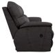 La-Z-Boy® Trouper Walnut Leather Manual Reclining Loveseat-2