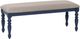 Powell® Trimble Gray/Navy Blue Bench-0