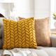 Surya Alana Mustard 20"x20" Toss Pillow with Down Insert-4