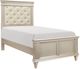 Mazin Furniture Celandine Silver/Off-White Twin Panel Bed-0