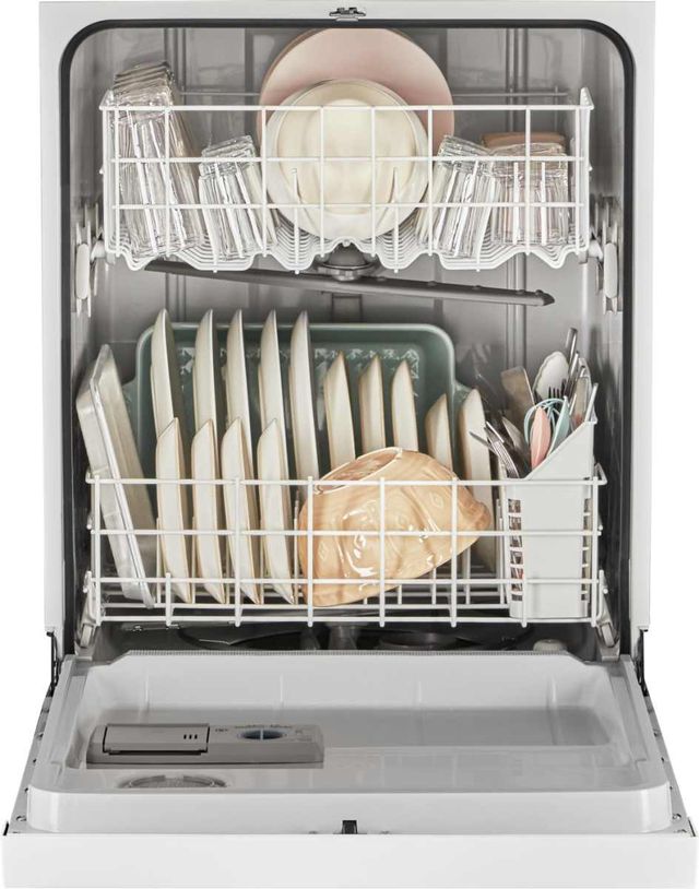 Whirlpool® 24" White Front Control Built In Dishwasher-2