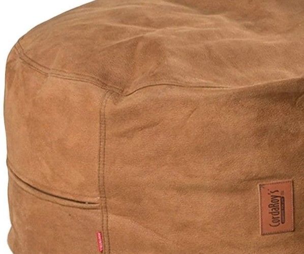 CordaRoy's® Cognac Pouf Footstool-1