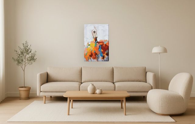 Classy Living Vibrant Fiesta of Color Ballet Wall Art-1