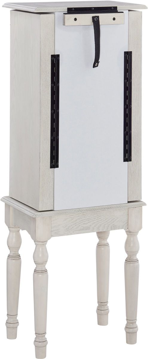 Powell® Ollie Creamy White  Jewelry Armoire-2