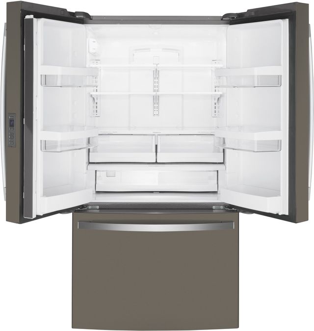 GE® 36" 23.1 Cu. Ft. Fingerprint Resistant Slate Counter Depth French Door Refrigerator-2