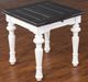 Sunny Designs™ European Cottage Weathered Brown End Table with Antique White Base-1