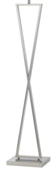 Cal® Lighting & Accessories Brushed Steel Floor Lamp-1